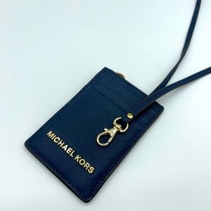 Michael Kors Leather ID Lanyard